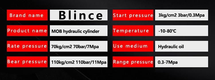 Mob Series Low Pressure Telescopic Hydraulic Cylinder