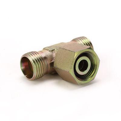 Metric 24deg Cone Hydraulic Branch Tee Adapter