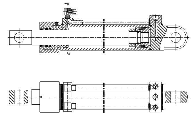 Double Acting Horizontal Foreleg Cylinder for Construction Machinery