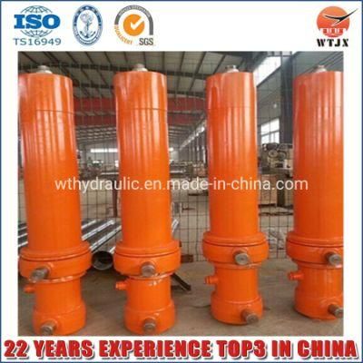 High Quality Long Stroke Big Bore FC Telescopic Hydraulic Cylinder for Dump Truck