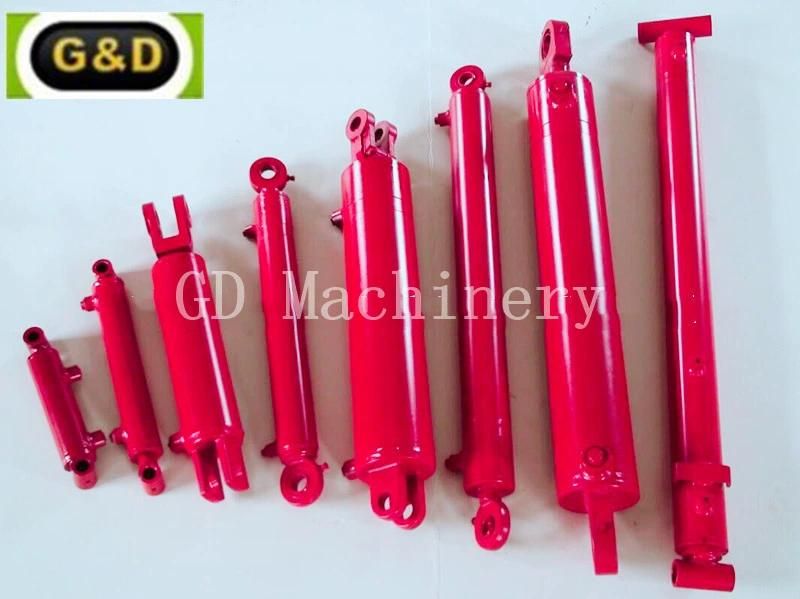 Double Action Heavy Duty 3" Bore X 24" Stroke X 1" Rod Diameter 3000psi Adjustable Clevis Welded Hydraulic Cylinder