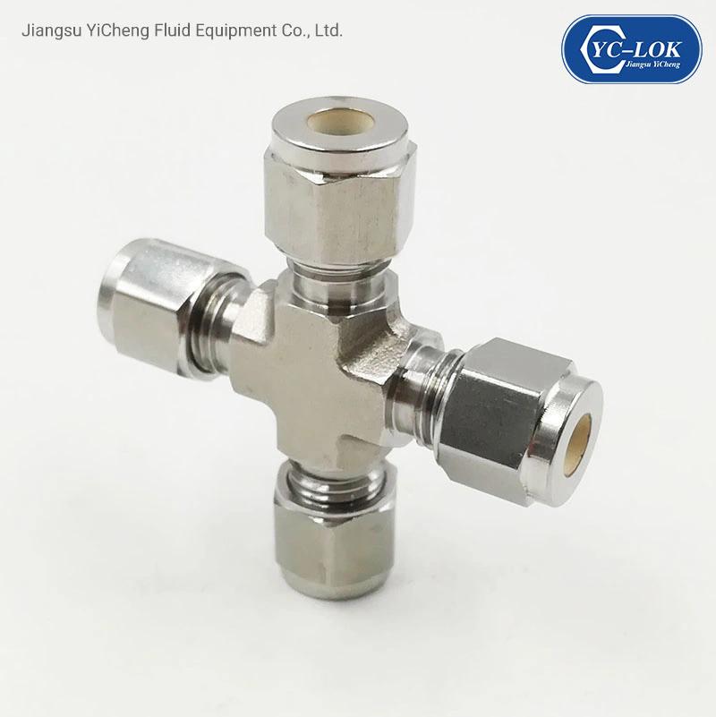 Yc-UC Stainless Steel Union Cross Hydraulic Tube Fittings