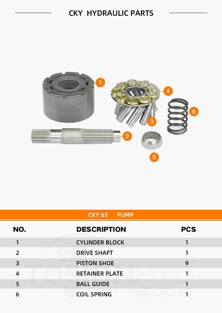 Cky65 Cky 65 Hydraulic Pump Parts Spare