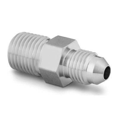 Stainless Steel Pipe Fitting Adapter 716-20 Male Jic Thread X 14 in Male NPT