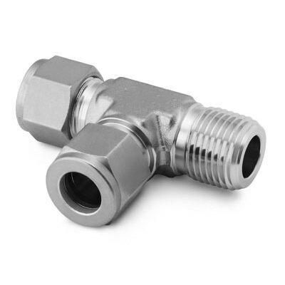 Stainless Steel Swagelok Tube Fitting Male Run Tee Ferrule Hydraulic Tube Fittings