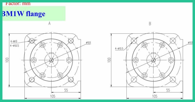 Hydraulic Motor for Lawn Mower Parts 300 (CC)