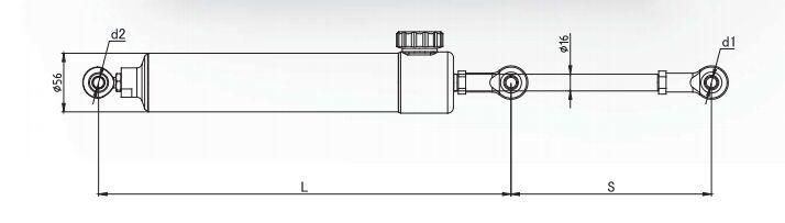 Aluminium Fitness Hydraulic Cylinder for Exercise Machine