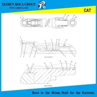 Cat 315c/315cl Excavator 1733486 Hydraulic Cylinder Stick Cylinder Cat Type