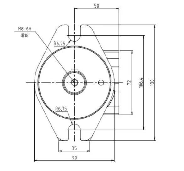 China Jining Eaton Ja Seires Small Hydraulic Motor for Injection Mold Machine