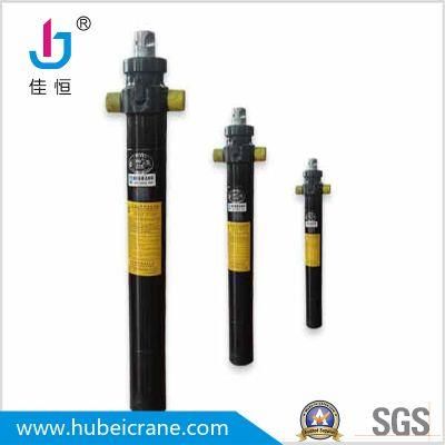 Single piston single acting hydraulic cylinder for dump truck