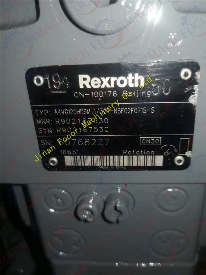 Small Displacement Medium Displacement Rexroth Hydraulic Piston Pump A4vg Series