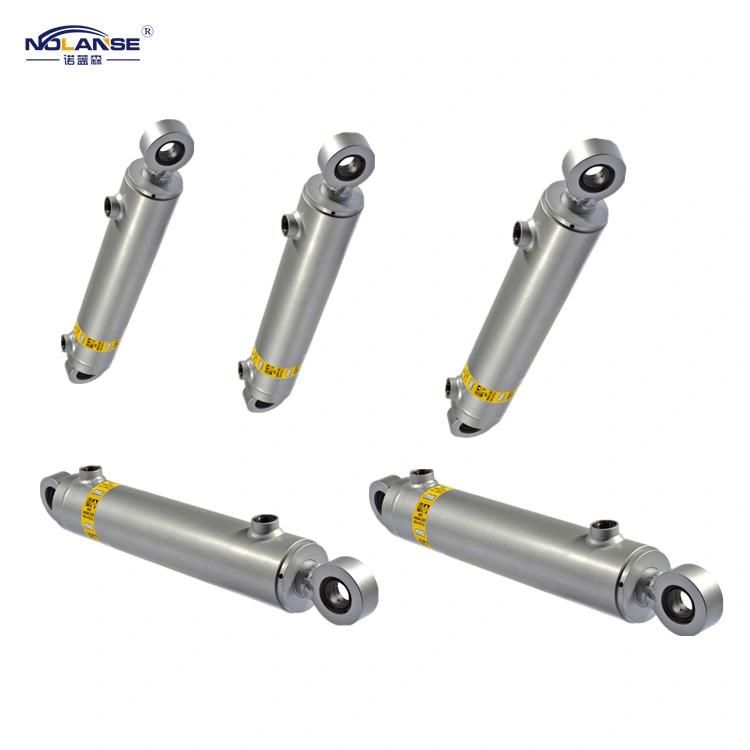 Customize Colour Size Stroke Two Post Floor Plate Double Acting Oil Cylinder Hydraulic Car Lift