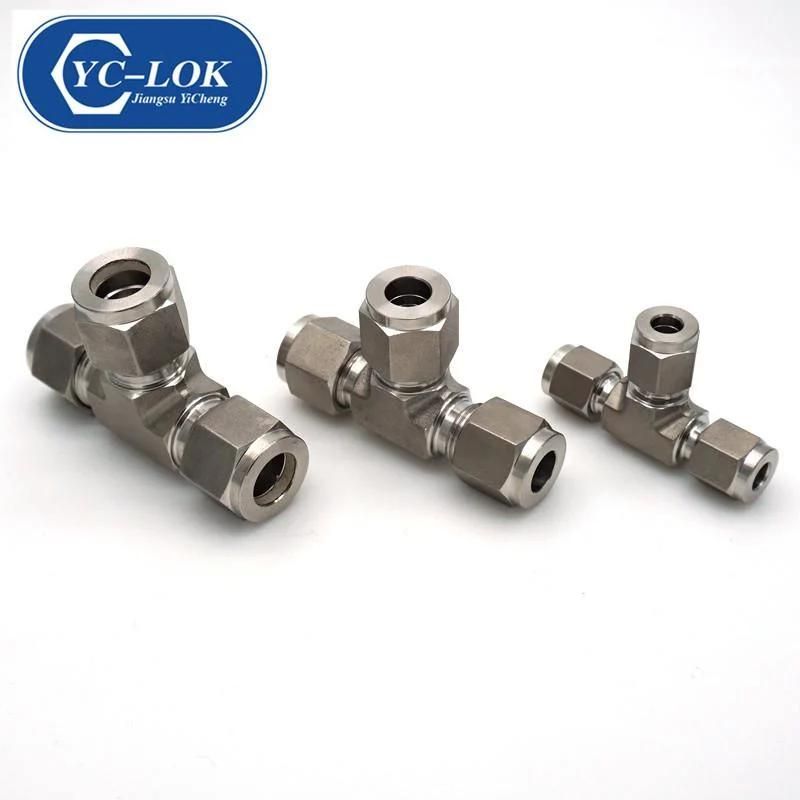 Yc-Ut Stainless Steel Union Tee Hydraulic Tube Fittings