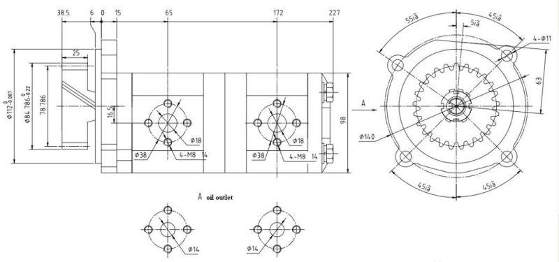 Hydraulic Gear Oil Pump Hydraulic Power Unit Cbwlft-E316/E310-T1fpl