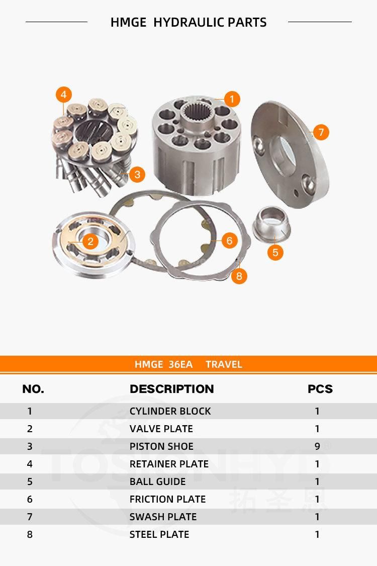 Zx200 Hydraulic Travel Motor Spare Parts Excavator Parts with Hitachi