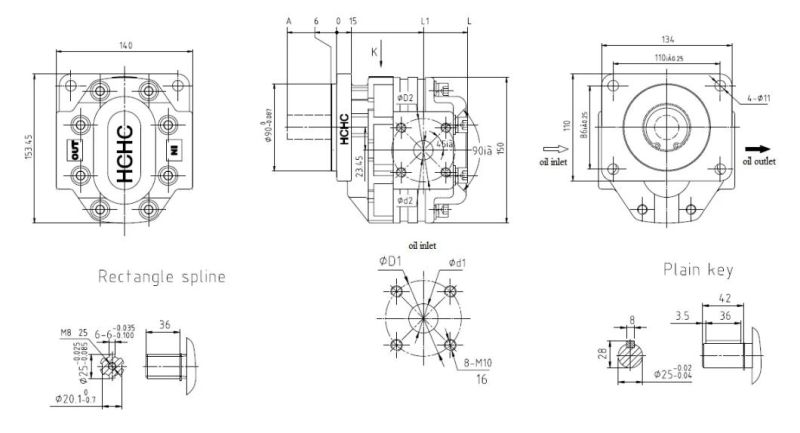 High Pressure Hot Sale Hydraulic Gear Oil Pump Cbgx