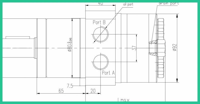 Parker (TE, TF, TG) Hydraulic Motor for Lawn Mower Parts 300 (CC)