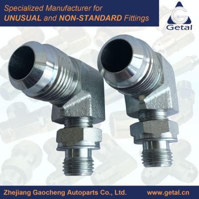 90&deg; Elbow 45&deg; Jic Flare Connection 7/8-14unf-2A to M12X1.5-6g Thread Nwo Hydraulic Fittings