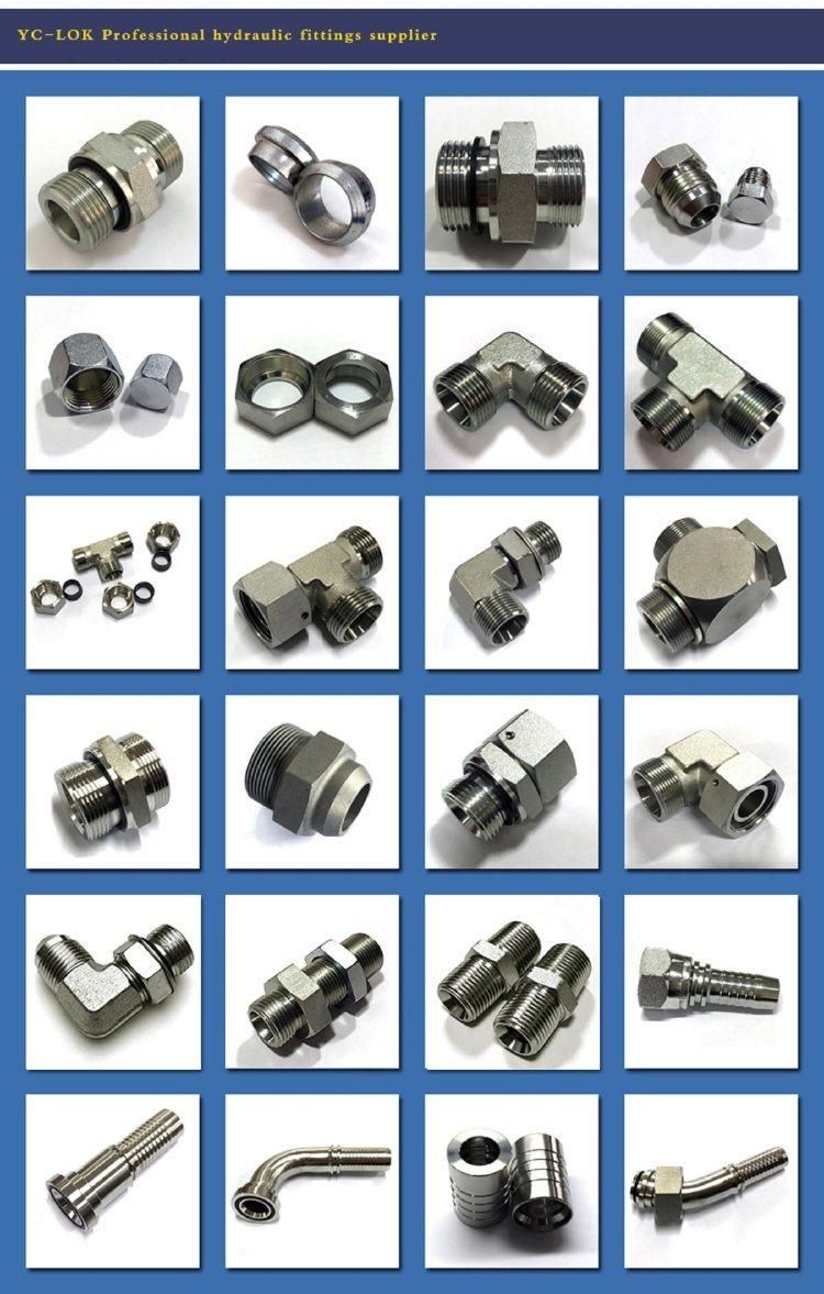 Tube to Tube Equal Tee Double Ferrule Union Hydraulic Tube Fittings