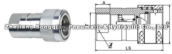 Lsq-Pk Close Type Hydraulic Quick Coupling