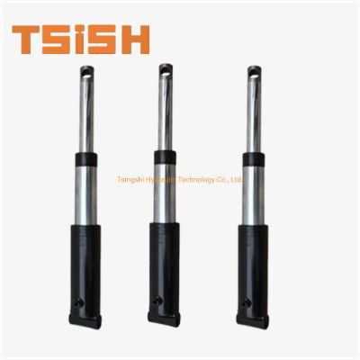 Single Acting Telescopic Hydraulic Cylinder 2 Tons Dump Trailer Trucks