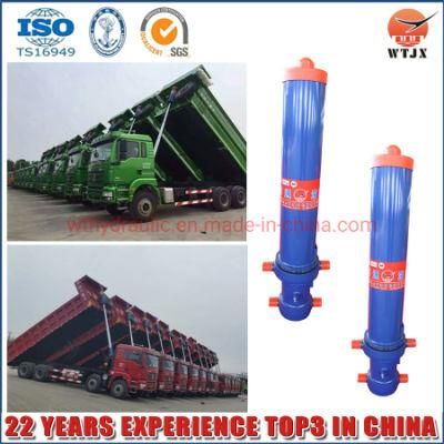 FC 5 Stages Front End Telescopic Hydraulic Cylinder for Mining Dump Truck