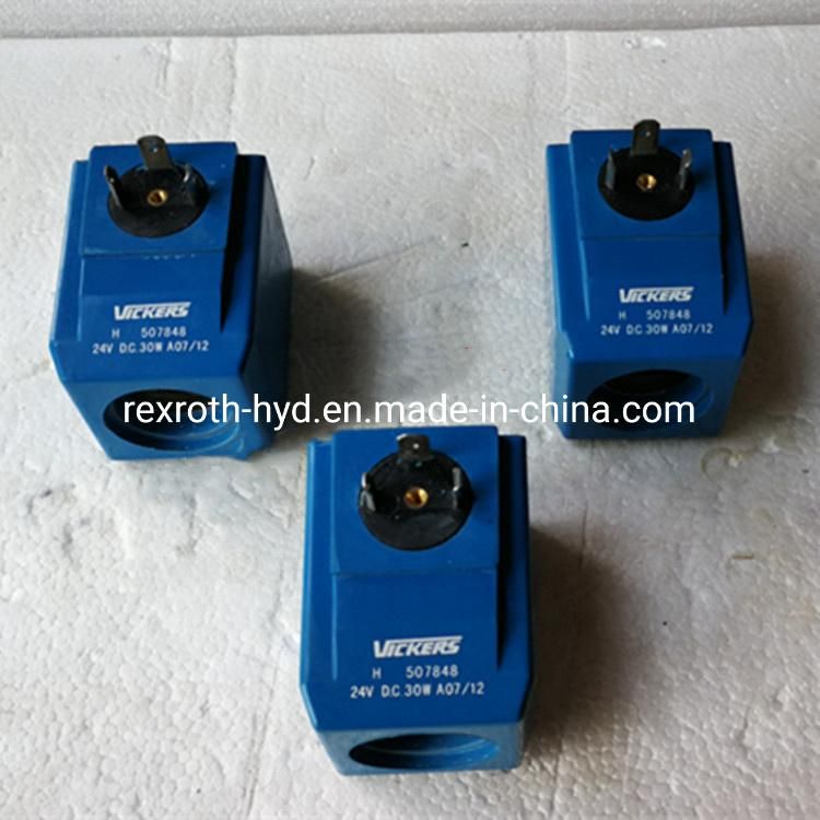 Solenoid Valve Coil Hydraulic Valve Coil H507848 24VDC 30W Pump Truck Crane Towing Pump Trinity Crane Blue