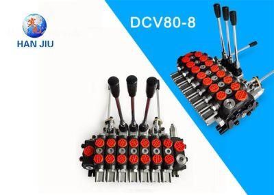 7 Spool 16 Gpm Backhoe Hydraulic Control Valve with 2 Joystick