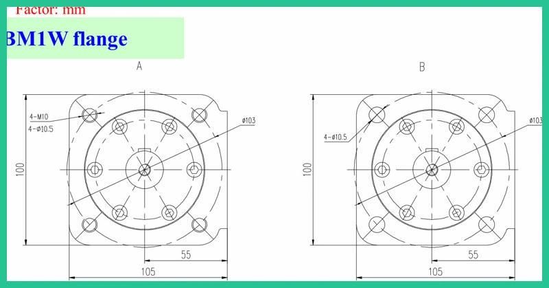 Hydraulic Motor (Wheel) for Lawn Mower Parts