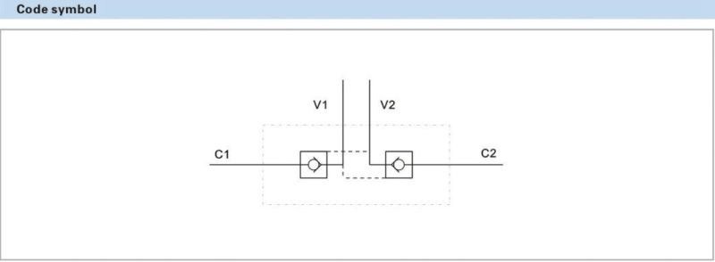 Mobile Hydraulic Valves Double Pilot Operated Check Valve