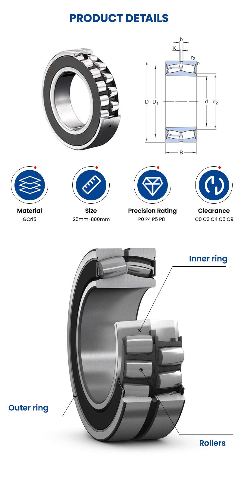 Xinhuo Bearing China PTFE Bearing Supply 6210 Bearing 22310cak Spherical Roller Bearing