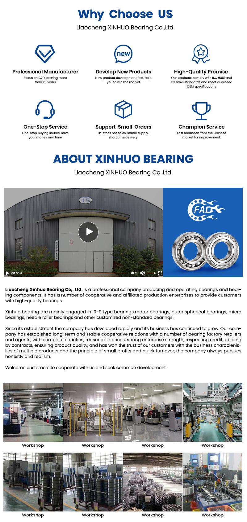 Xinhuo Bearing China Steel Thrust Ball Bearing Factory 6310 2RS2305 Self Aligning Linear Ball Bearing