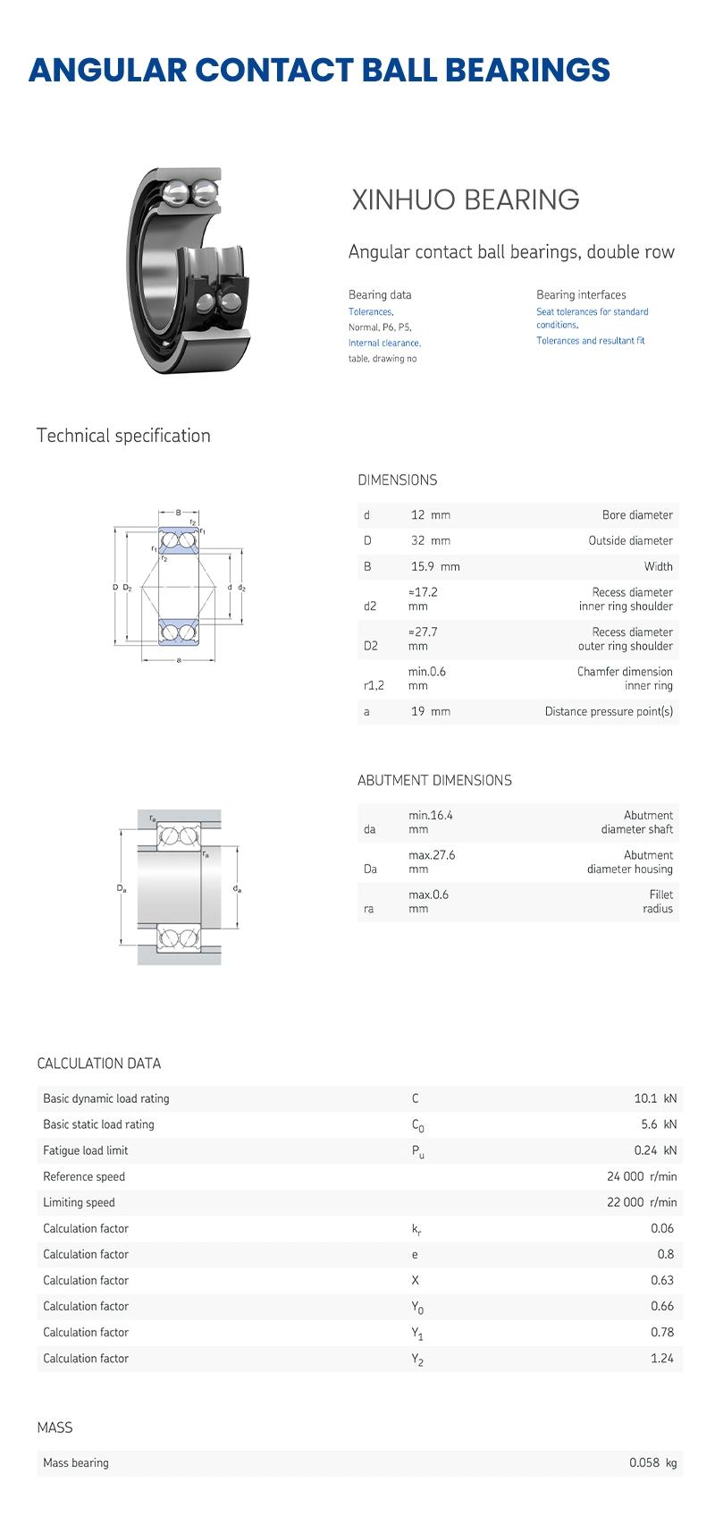 Xinhuo Bearing China Piston Bearing Product Auto Parts Wheel Hub Bearing OEM 4245032041 33122rszz