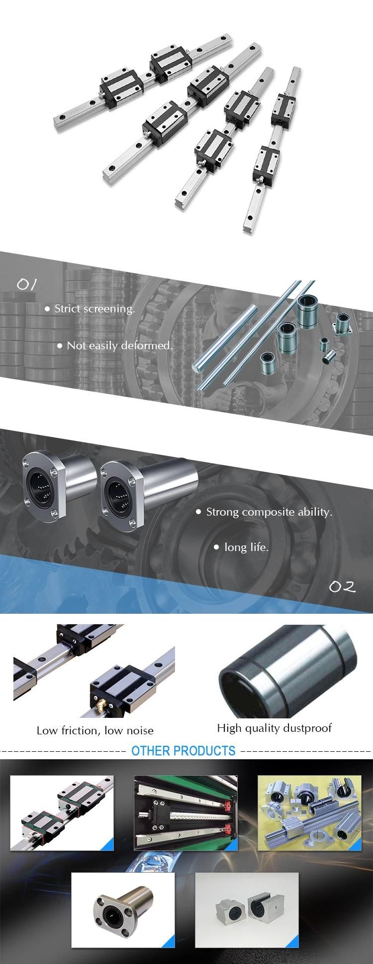 Original Gcr15 Hiwin Bearing High Quality Precision Guide Rail Egh120ca