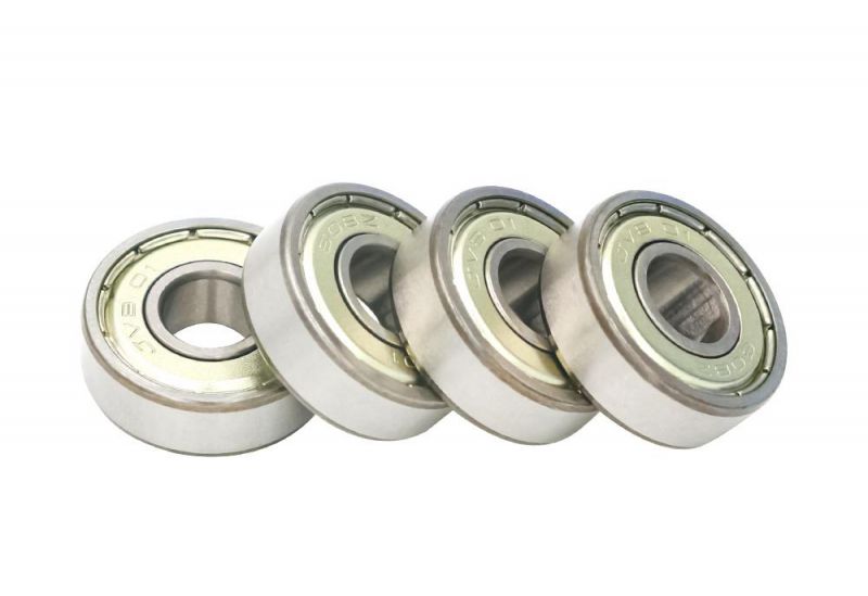 High Speed Skateboard Bearings Deep Groove Ball Bearing 608 608RS with Six Balls Ceramic Black Balls