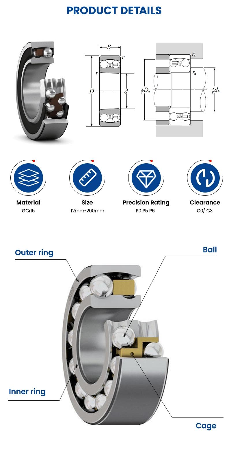 Xinhuo Bearing China Thrust Ball Bearing Product 6 Inch Ball Bearing Chrome Steel Material Selfaligning Ball Bearing