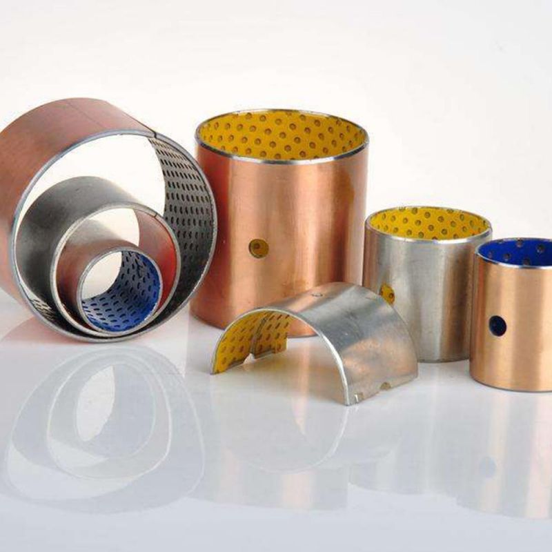 TCB20 Boundary Lubricating Bushings Steel+Bronze+POM Bearing for Vehicle Chassis Hydraulic