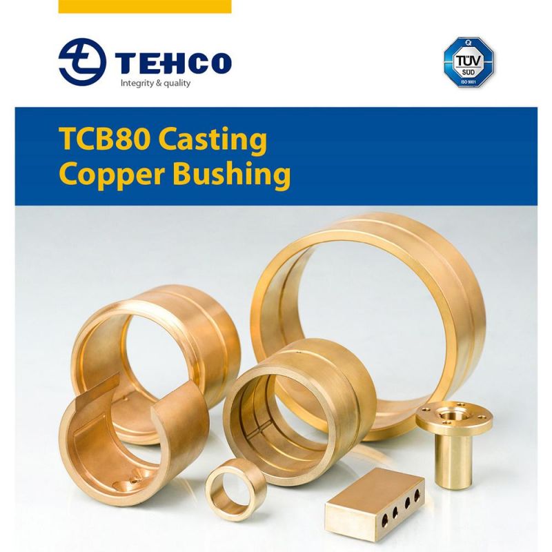 Casting CNC Processing Brass Bush Copper Alloy Sleeving bushings Bronze Bearing Bushing source factory