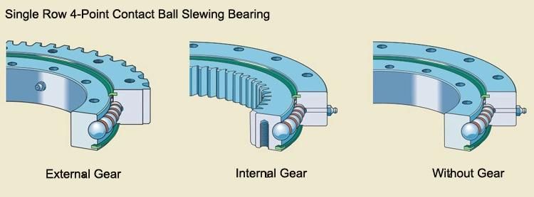 113.50.4000 4226mm Sing Row Crossed Cylindrical Roller Slewing Bearing with Internal Gea