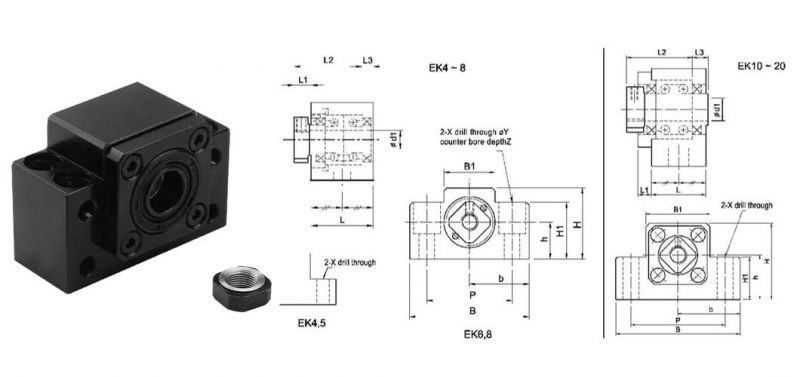 Zcf Ek Ef20 C7 C5 Screw Support Seat