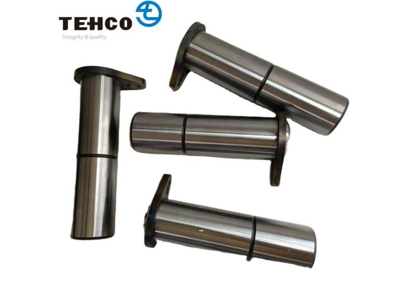 TEHCO Factory Custom Different Kinds of Excavator Steel Pin Bushing Made of C45 Heat Treatment Construction Machine Bucket Pin.