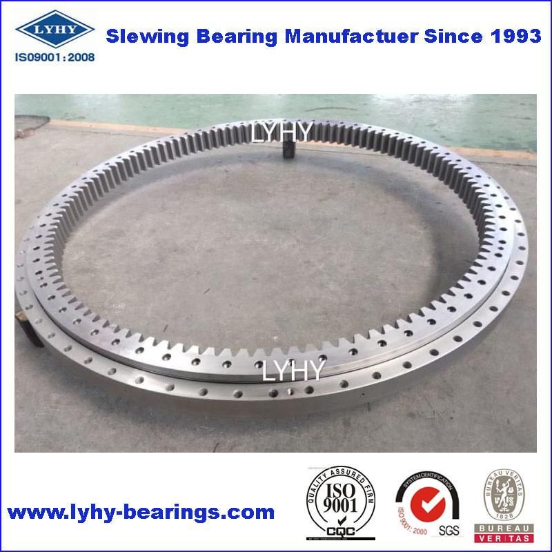 Lyhy Double Row Ball Slewing Bearings Slewing Ring Bearings with Internal Teeth VI125b01