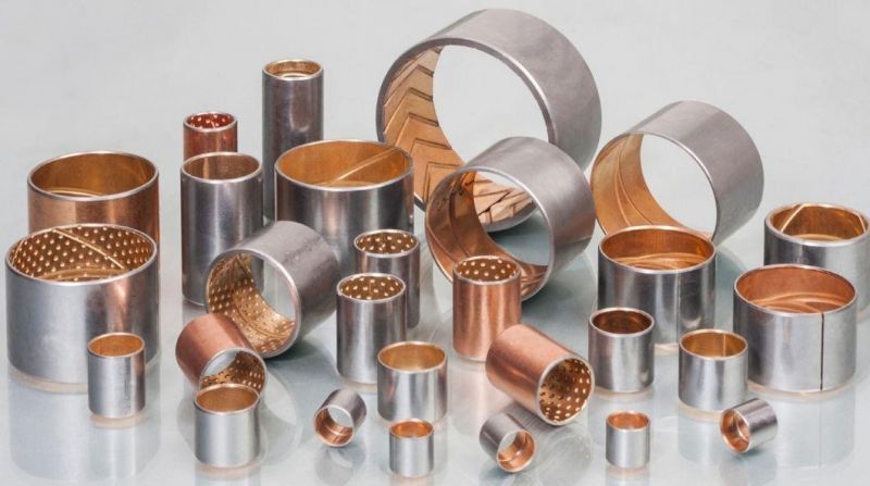 Customized High Quality stable bushes Steel base Bimetal Copper Alloy Bushing  Bronze Bushing