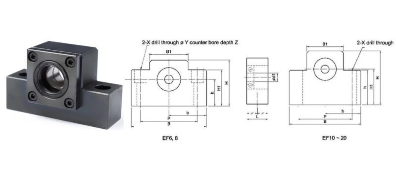 Zcf Ek Ef20 C7 C5 Screw Support Seat