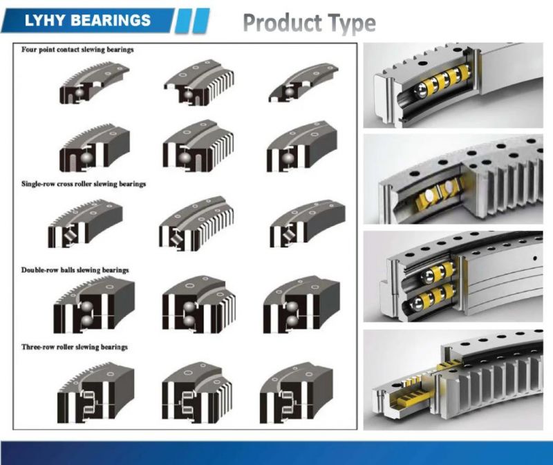 Slewing Ring Bearing 191.20.1600.990.41.1502 External Gear Slewing Bearing