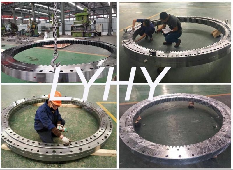 Internal Gearing Swing Bearing Triple Row Roller Slew Ring Bearing Geared Crane Turntable Bearing