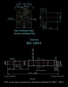 High Quality of Sfu1204 Bearing Steel Ball Screw