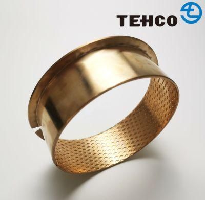 Factory Price Sell in Bulk Customized Wrapped Bronze Bushing With Diamond Oil Socket Anti-fatigue Anti-erosion Bronze Bushing