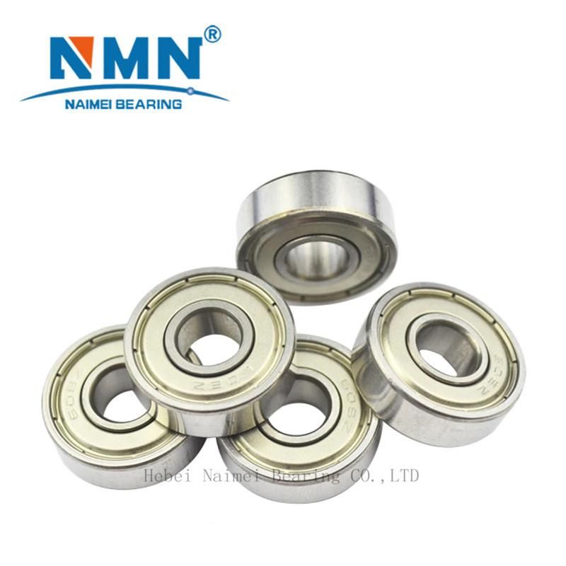 8*22*7mm Nylon Cage ABEC 9 Skateboard Bearings 608 2RS Hybrid Ceramic Si3n4 5 Balls Bearing