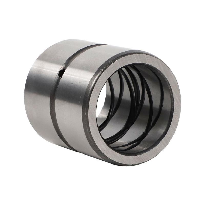 Cross Oil Groove Harden Steel Bushing Composed of GCr15 and C45 Custom Hardness and Style for Excavator and Construction Machine